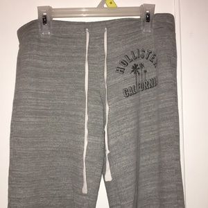 Gray Hollister Sweat Pants